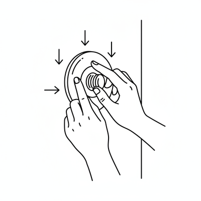 <strong>Press firmly</strong>