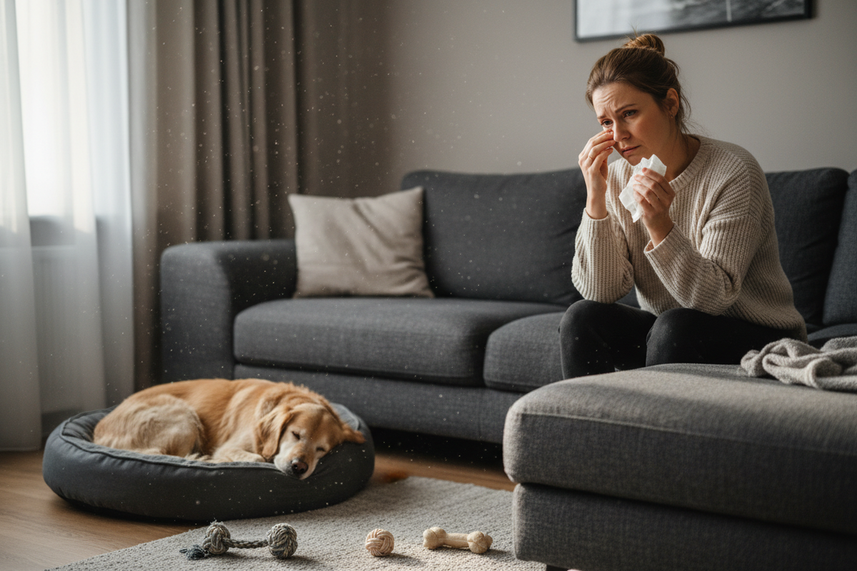 Realistic pet dander health impact